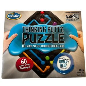 ThinkFun Thinking Putty Puzzle Game The Mind Stretching Logic Game w/Binary Blue